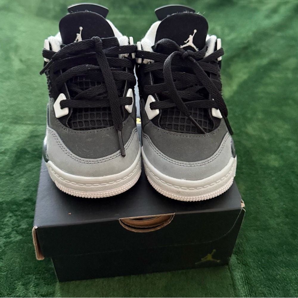 Jordan Kids Black and Gray Sneakers